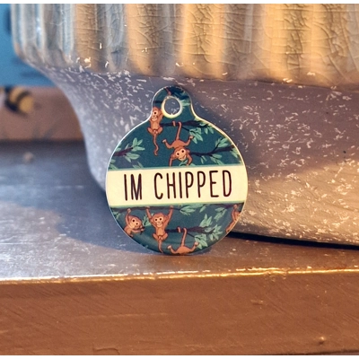 Cheeky Monkey Custom ID Dog Tag - NEW STYLE Cheeky Monkey Custom ID Dog Tag - NEW STYLE