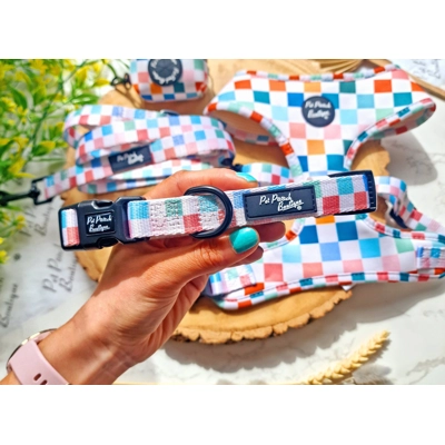 Chunky Check Dog Collar
