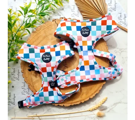 Chunky Check Dog Harness