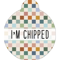 Chunky Check Custom ID Dog Tag - NEW STYLE