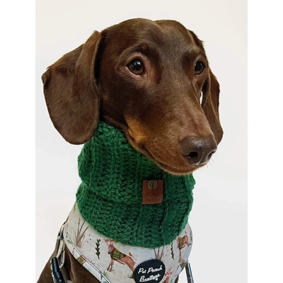 Clover Green Roll Top Dog Snood Clover Green Roll Top Dog Snood