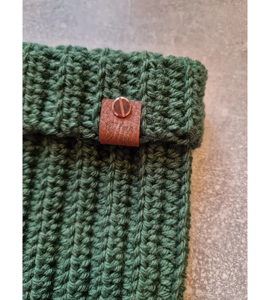 Clover Green Roll Top Dog Snood