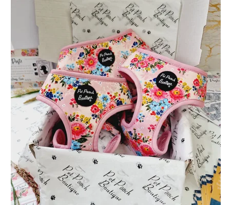 Cottage Floral Dog Harness