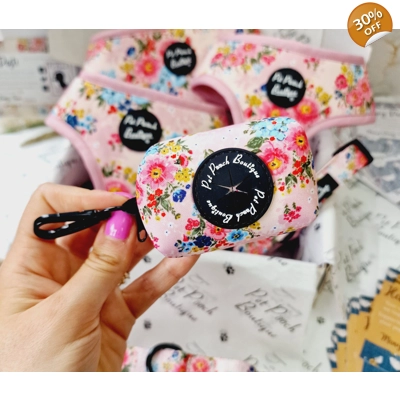 Cottage Floral Dog Poo Bag Holder