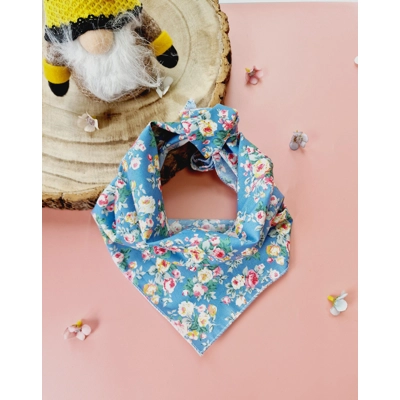 Country Blue Vintage Dog Bandana
