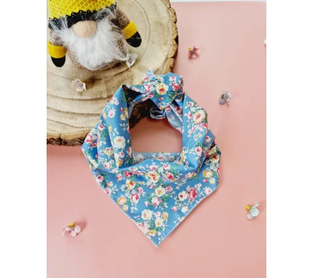 Country Blue Vintage Dog Bandana