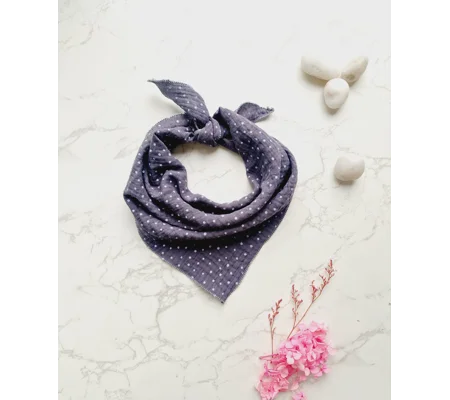 Diesel Spill Grey Dots Dog Bandana