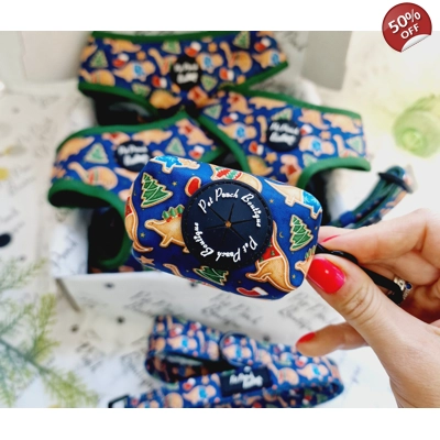 Christmas Dino Rawr Biscuits Poo Bag Holder Christmas Dino Rawr Biscuits Poo Bag Holder