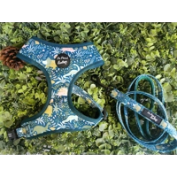 Dino Rawr Dog Harness  - optional bow tie accessory Dino Rawr Dog Harness  - optional bow tie accessory