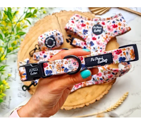 Little Enchanted Meadows Floral Dog Collar - OPTIONAL Flower ACCESSORY