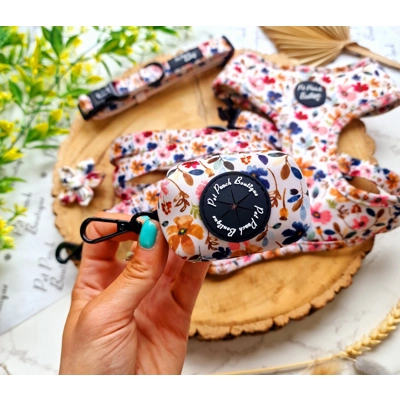 Little Enchanted Meadows Floral Dog Poo Bag Holder Little Enchanted Meadows Floral Dog Poo Bag Holder