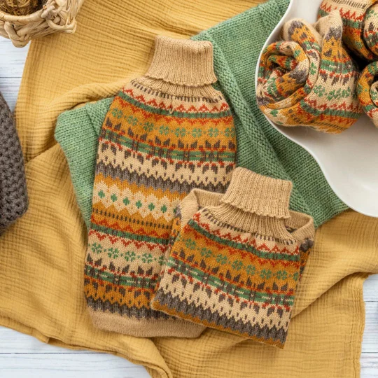 Fair Isle Finn Alpaca Wool Dog Jumper - Alqo Wasi