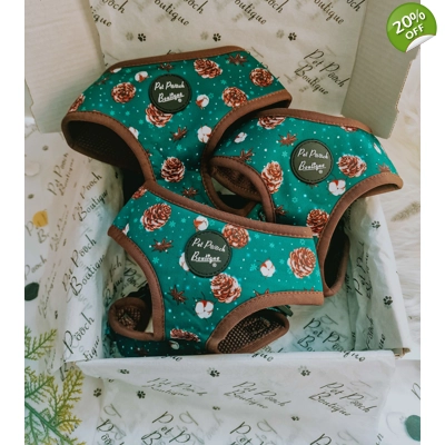 Forest Fir Cone Dog Harness