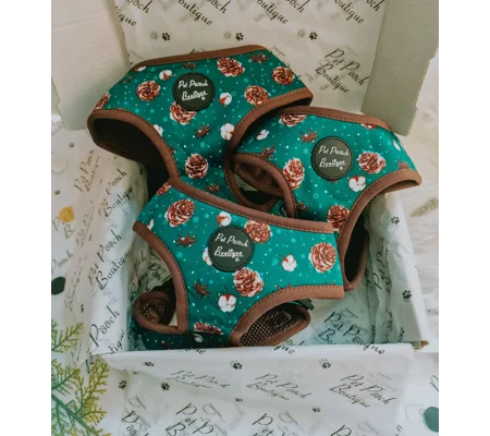 Forest Fir Cone Dog Harness