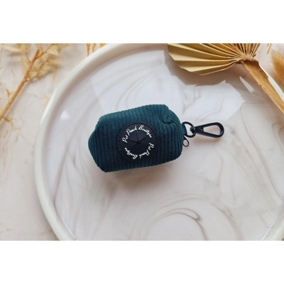 Forest Green Cord Dog Poo Bag Holder Forest Green Cord Dog Poo Bag Holder