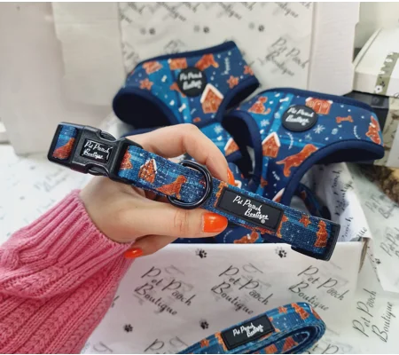 Gingerbread Biscuit Dog Collar