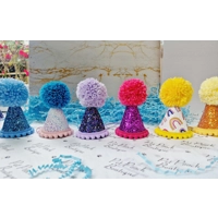 Shark Blue Glitter Party DOG Hat