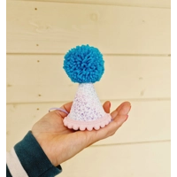 Lilac & Blue Frozen Glitter Party DOG Hat