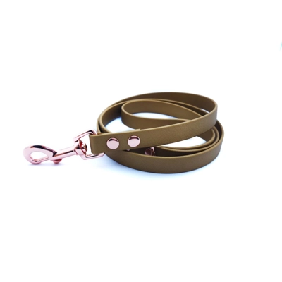 Gold Biothane Dog Lead Gold Biothane Dog Lead