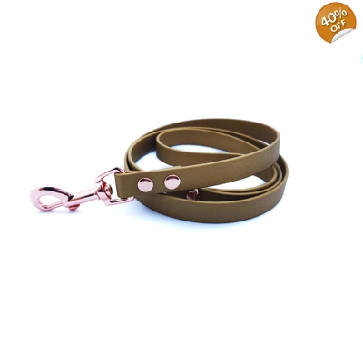 Gold Biothane Dog Lead
