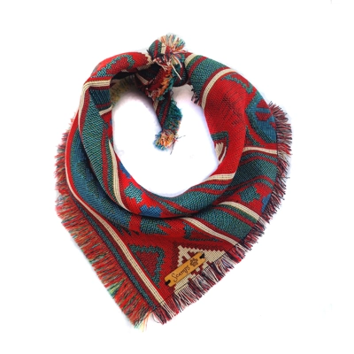Frayed Green Bear Bandana - Scamps Frayed Green Bear Bandana - Scamps
