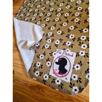 Green Meadow Daisy Fleece Dog Blanket