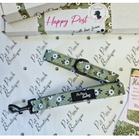 Green Meadow Daisy Dog Lead - Reversible
