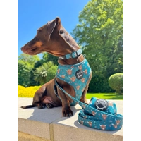 Happy Highland Cow Dog Lead - Reversible