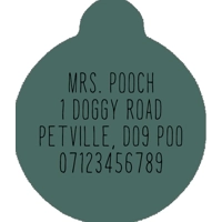 Happy Highland Cow Custom ID Dog Tag - NEW STYLE