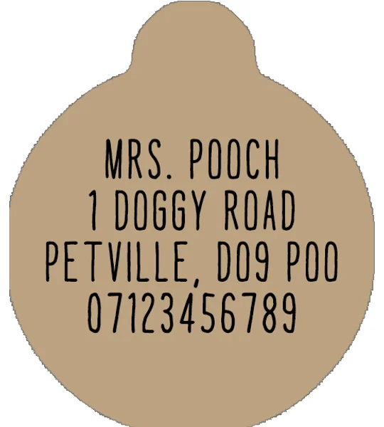 Honey Bumble Bee Custom ID Dog Tag - NEW STYLE