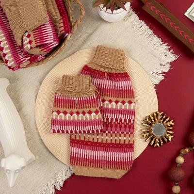 Ice Magic Cherry Pink ALPACA WOOL DOG JUMPER - ALQO WASI Ice Magic Cherry Pink ALPACA WOOL DOG JUMPER - ALQO WASI