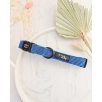 Jaguar Blue Cord Dog Collar