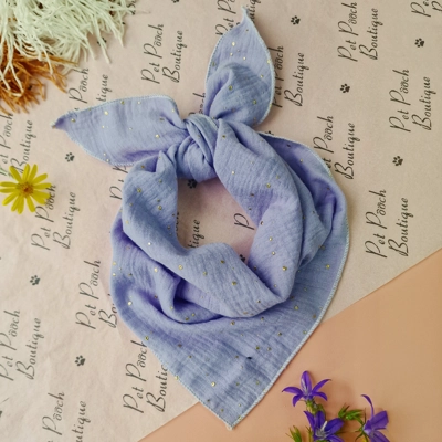 Lavender & Gold Dog Bandana Lavender & Gold Dog Bandana