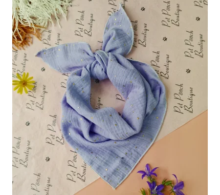 Lavender & Gold Dog Bandana