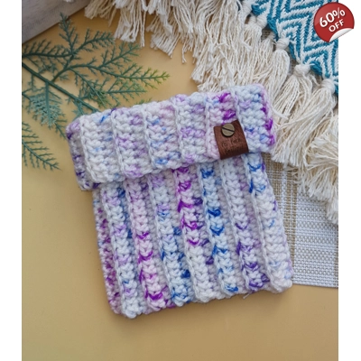Lavender Petal Roll Top Dog Snood Lavender Petal Roll Top Dog Snood
