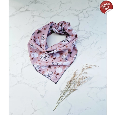 Pumpkin Leopard Latte Dog Bandana