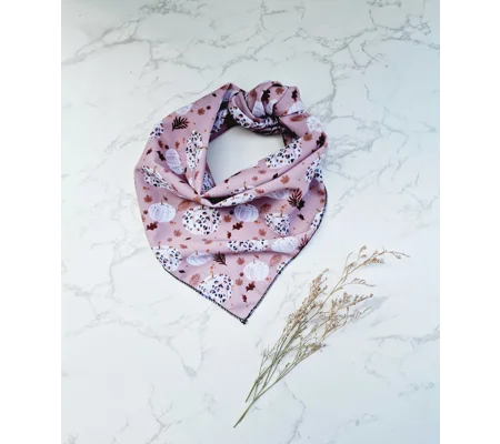 Pumpkin Leopard Latte Dog Bandana