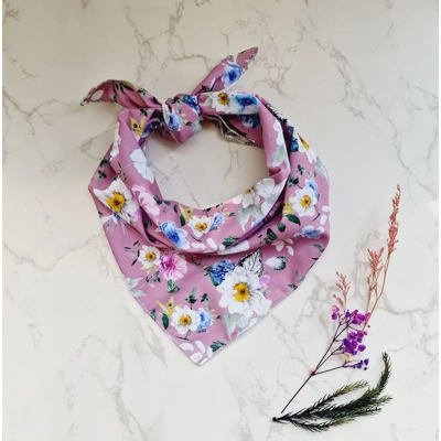 Lilac Floral Fairies Dog Bandana Lilac Floral Fairies Dog Bandana