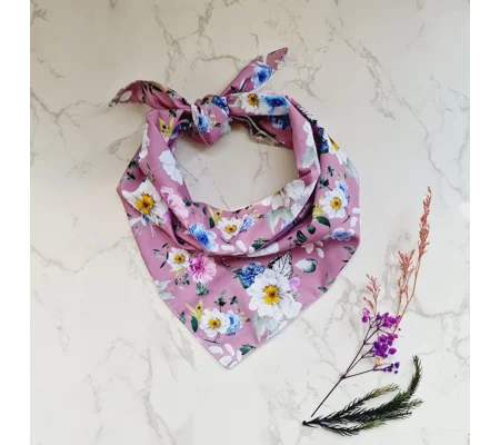 Lilac Floral Fairies Dog Bandana
