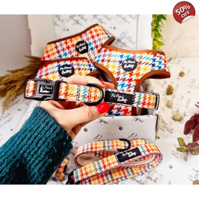 Lionheart Houndstooth Dog Collar