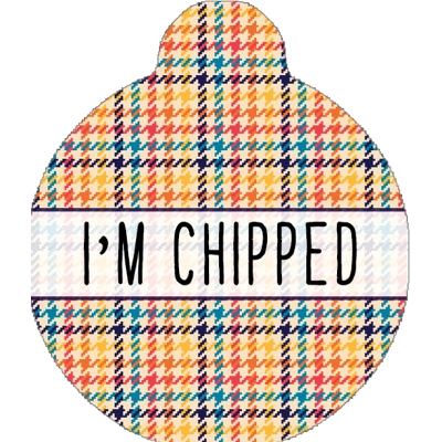Lionsheart Houndstooth Custom ID Dog Tag - NEW STYLE Lionsheart Houndstooth Custom ID Dog Tag - NEW STYLE