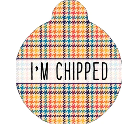 Lionsheart Houndstooth Custom ID Dog Tag - NEW STYLE