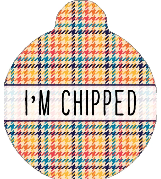 Lionsheart Houndstooth Custom ID Dog Tag - NEW STYLE
