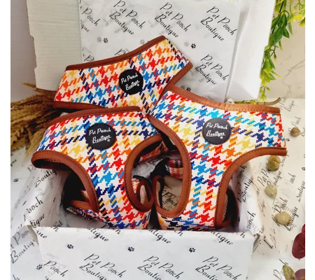 Lionheart Houndstooth Dog Harness