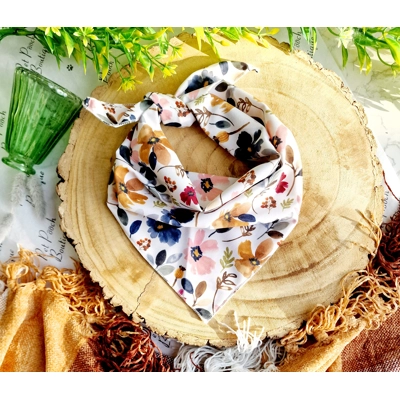 Little Enchanted Meadows Floral Dog Bandana Little Enchanted Meadows Floral Dog Bandana