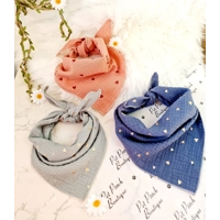 Pink Polka Hearts Dog Bandana