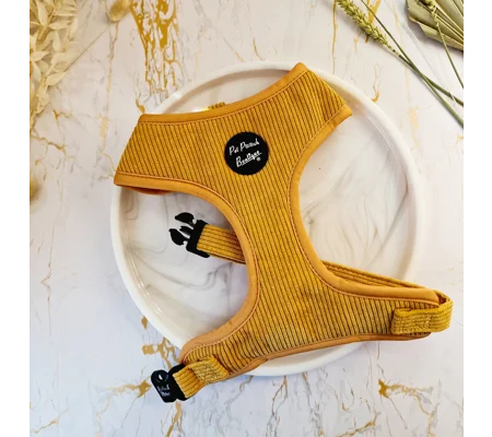 Mustard Yellow Cord Dog Harness