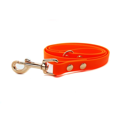 ORANGE Biothane Dog Lead ORANGE Biothane Dog Lead