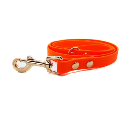 ORANGE Biothane Dog Lead