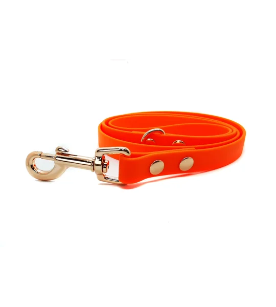 ORANGE Biothane Dog Lead